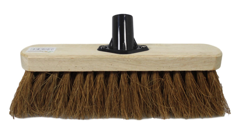 10 i Soft Coco Garden Wooden Broom Brush Head BRMS1 (Parcel Rate)