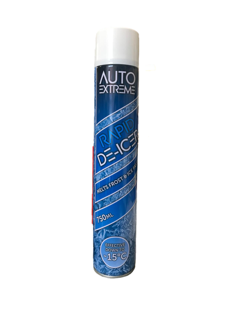 Rapide Auto Extreme Car Rapid De-Icer Spray 750ml 1618 (Parcel Rate)