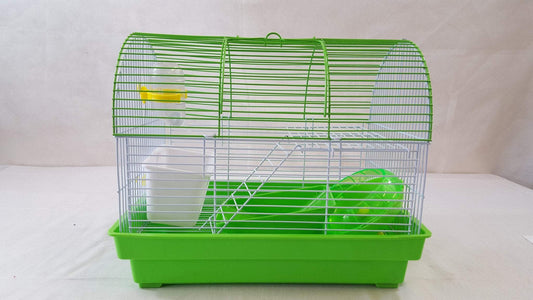 Medium Pet Hamster Mouse Rodent Cage 26 x 31 x 20 cm Assorted Colours 0082 (Parcel Rate)