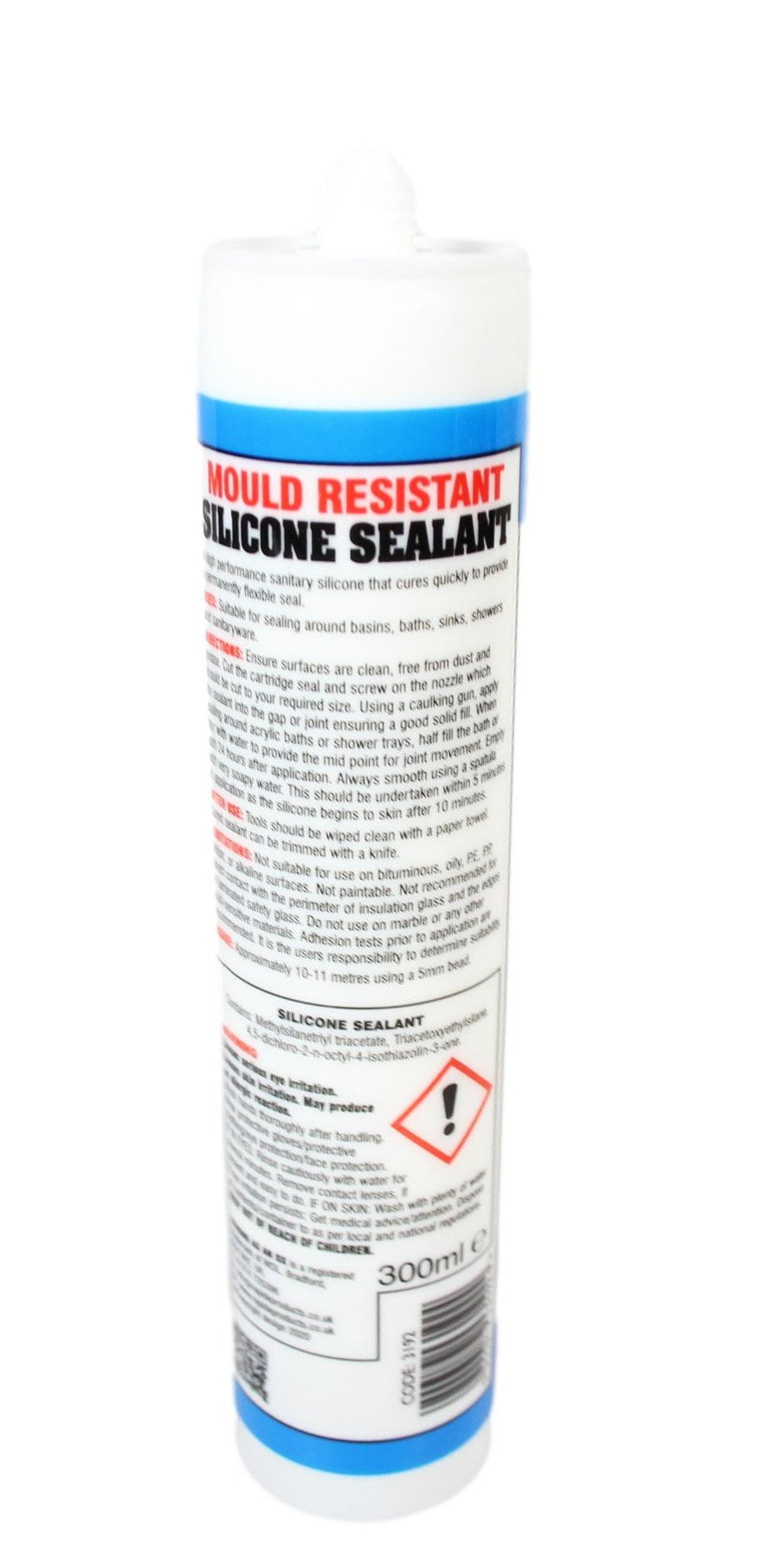 SAAO Kitchen Bathroom Silicone Sealant White 300ml 3192 (Parcel Rate)