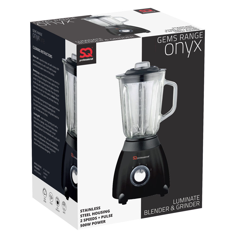 SQ Professional Luminate Blender and Grinder 500W Onyx 5946 / 0904 (Parcel Rate)