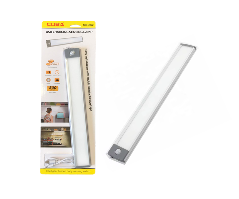 Motion Sensor Night Light Bar CB-C092 USB Rechargeable 32 x 4.5 cm 7754 (Parcel Rate)