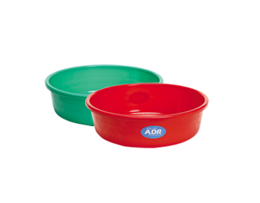 16' Plastic Washing Bowl Round Plain Assorted Colours MX4098 (Parcel Rate)