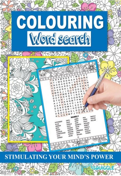 A4 Colouring Word Search Book Assorted Designs P2824 (Parcel Rate)