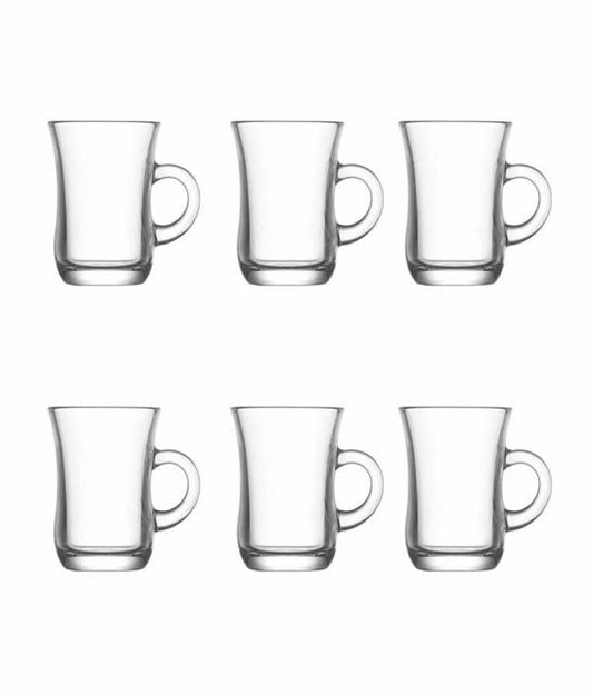 Yudum Tea Glasses Cup 95cc Set of 6 YUD402E (Parcel Rate)