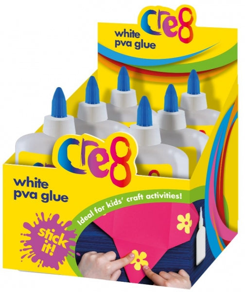 Cre8 White PVA Craft Glue 150ml P2913 (Parcel Rate)