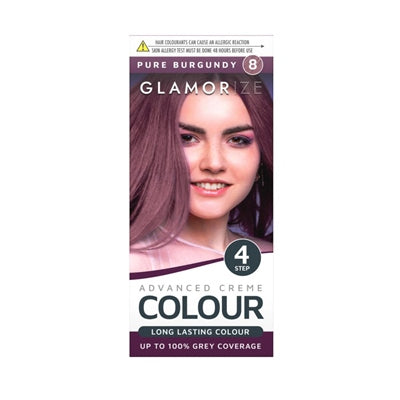 Women's Pure Burgundy Hair Dye No.8 Advanced Creme Colour 318587 (Parcel Rate)