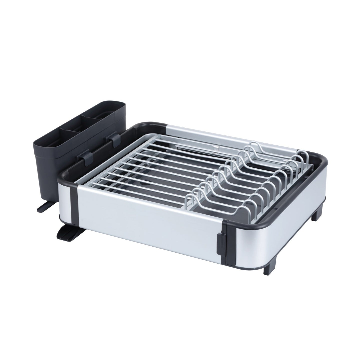 SQ Professional Durane Aluminium Expandable Dish Drainer 43-61 x 30 x 14.5 cm Silver 11299 (Big Parcel Rate)