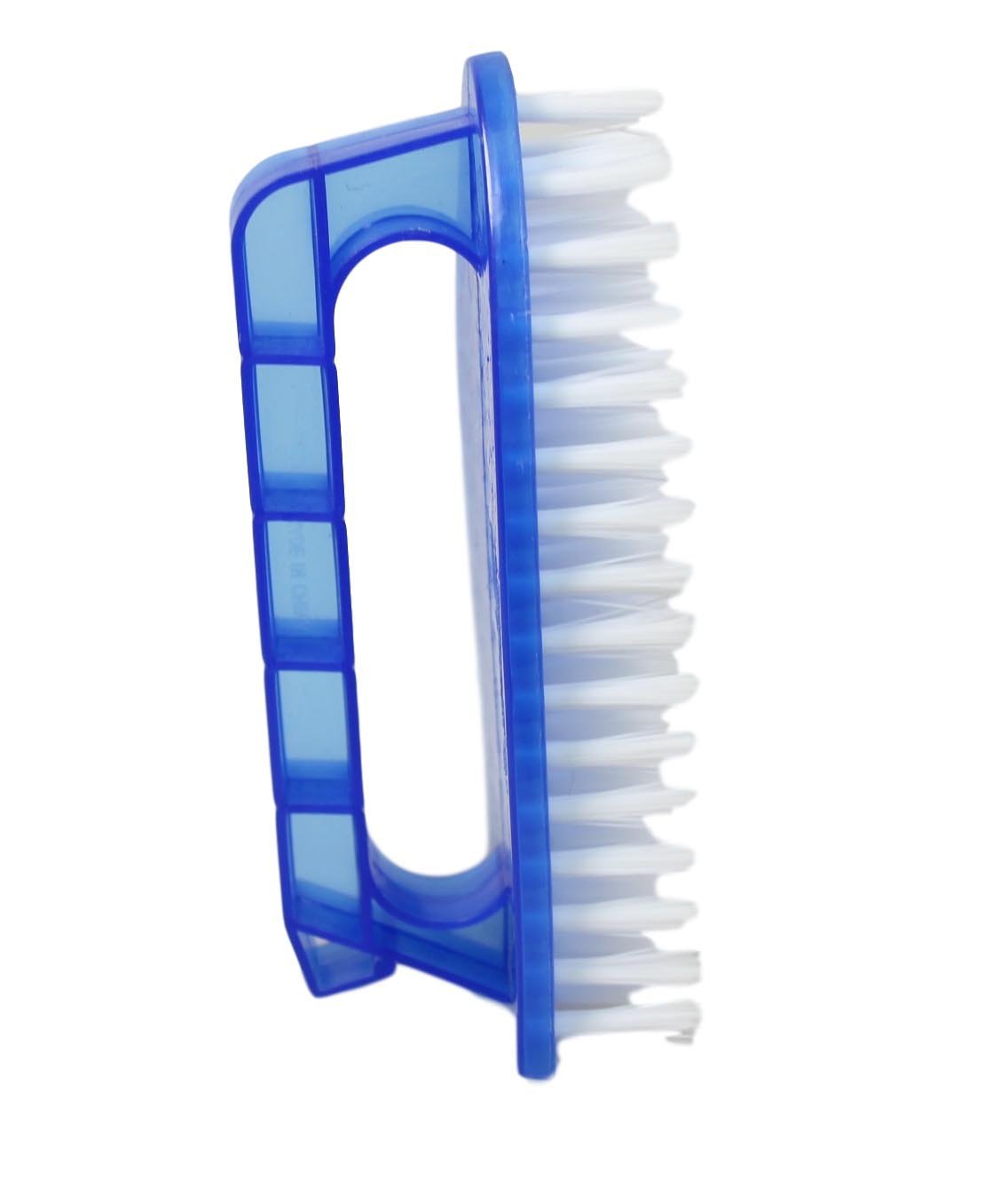 Plastic Laundry Cleaning Scrubbing Brush with Handle 14 cm Assorted Colours 0196 (Parcel Rate)