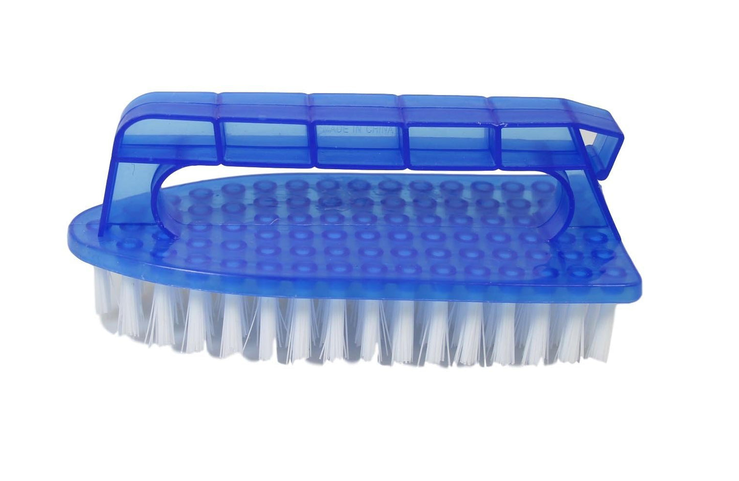 Plastic Laundry Cleaning Scrubbing Brush with Handle 14 cm Assorted Colours 0196 (Parcel Rate)