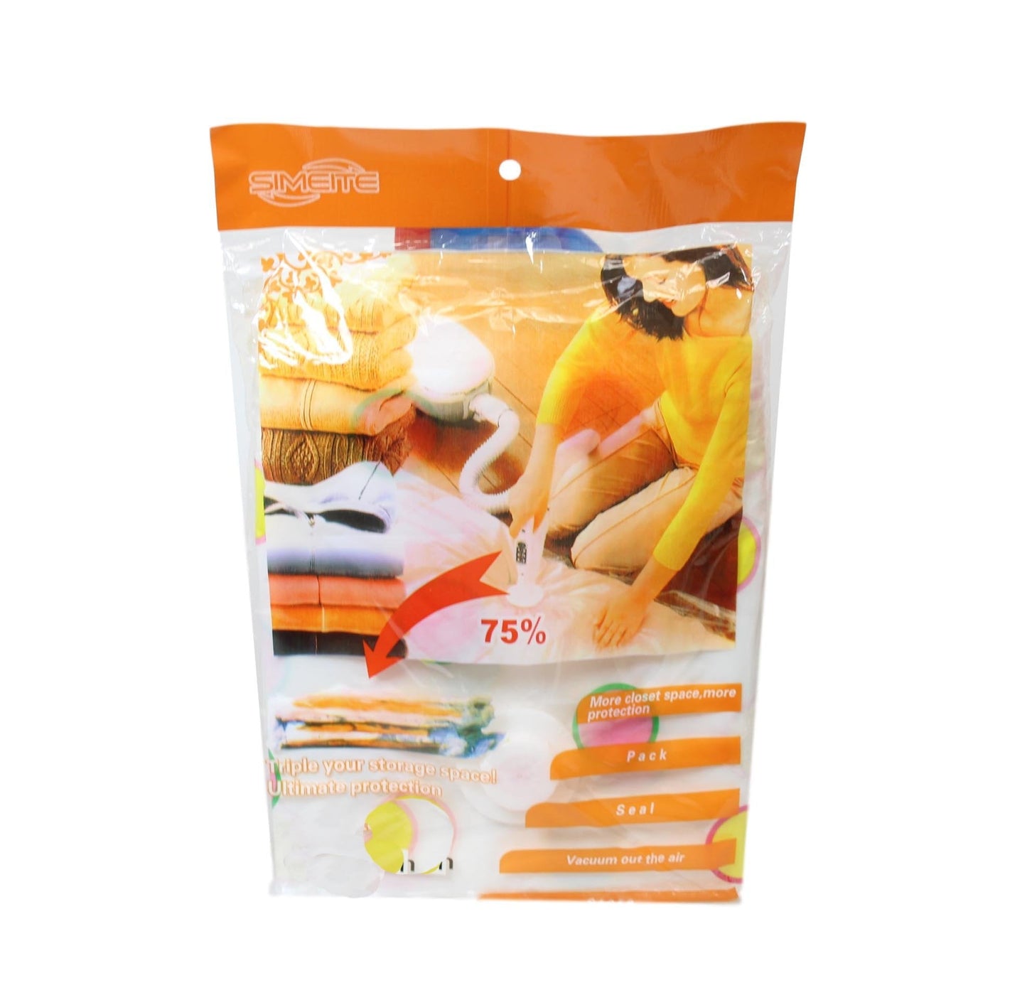 Vacuum Storage Suction Bag Triple Your Storage Pack and Seal 80cm x 130cm 0461 (Large Letter Rate)