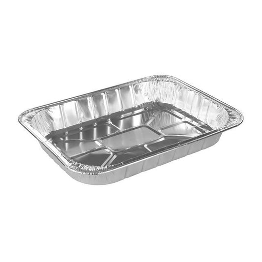 Disposable Rectangular Aluminium Foil Roasting Tray 32 x 26 x 7 cm 1125 / FT1 (Parcel Rate)