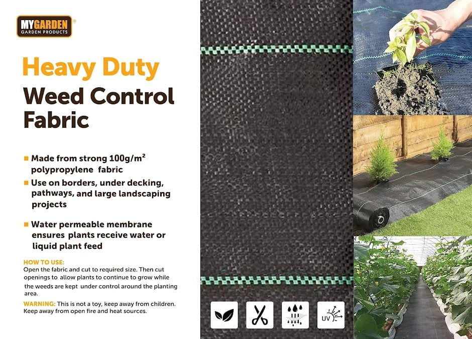 Garden Heavy Duty Weed Control Fabric 2 x 10m 1128 (Parcel Rate)