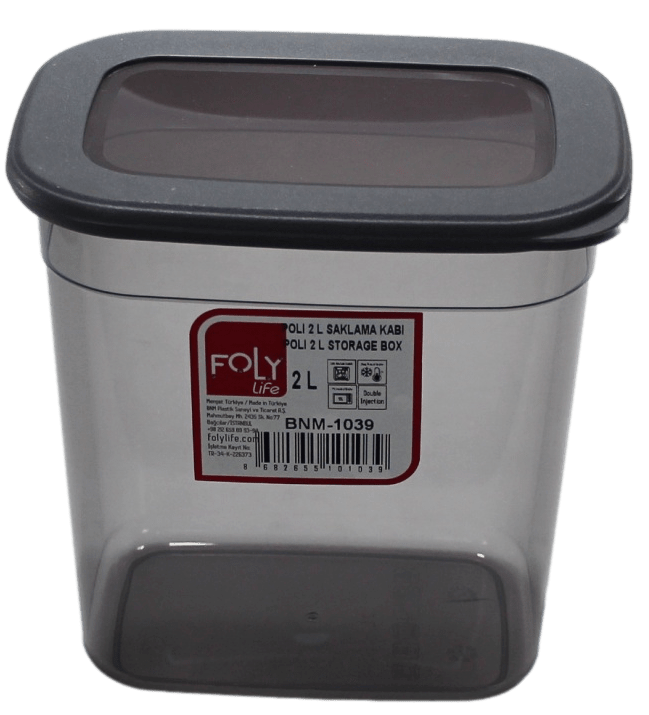 Poli Plastic Food Storage Containers Set of 3 1.3l  / 2l / 3.2l BNM1176 (Parcel Rate)