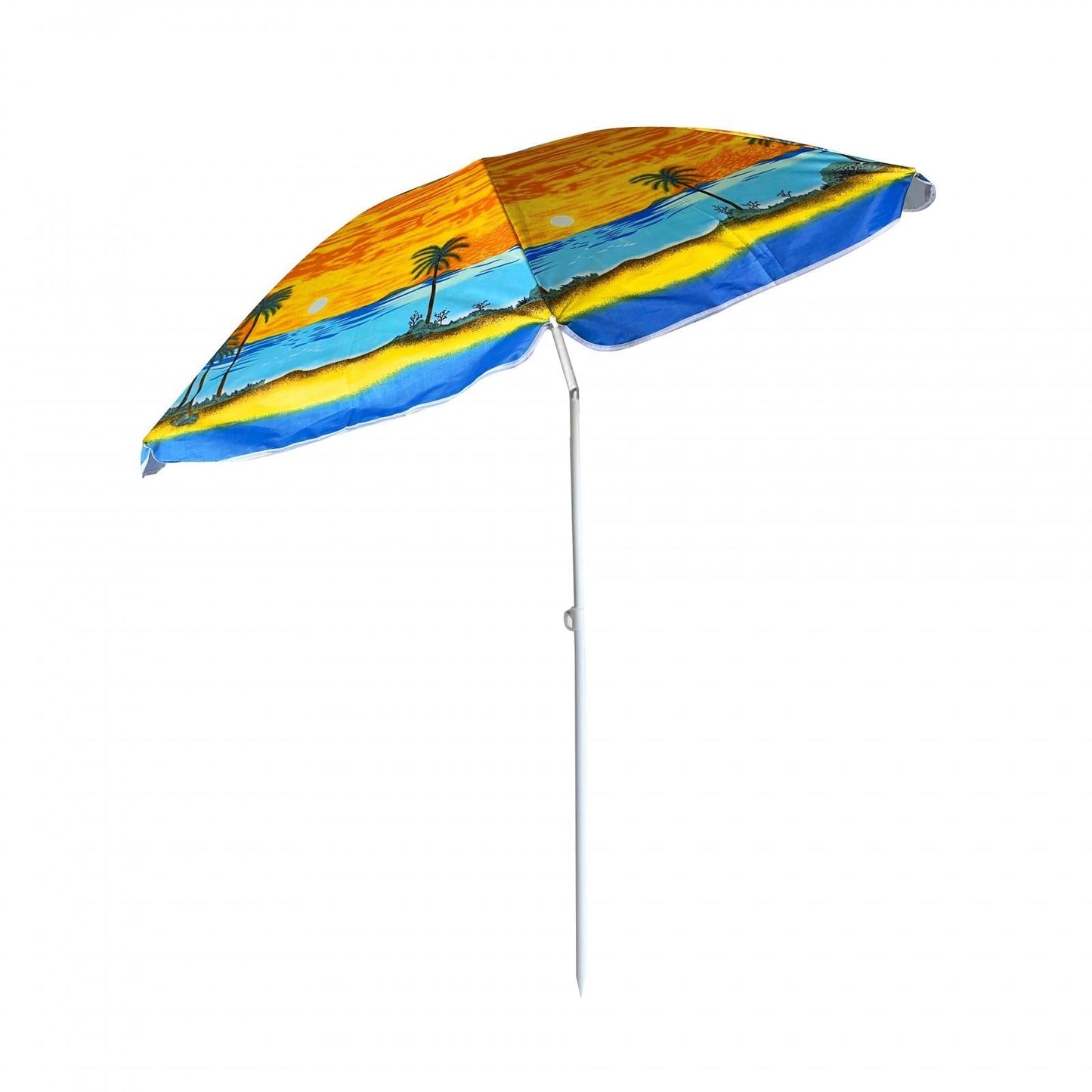 Sunshade 1.8m Parasol Palm Trees & Boat Mixed 1207 (Big Parcel Rate)