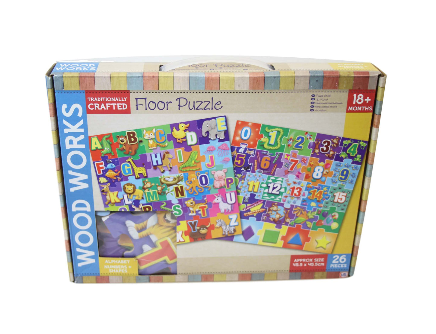 Woodworks Children's Floor Alphabets and Letters Jigsaw Puzzle 45.5cm 1374123 (Parcel Rate)