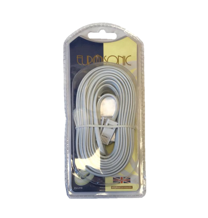 Eurosonic Telephone Extension Lead 10M EU210 / 2138 (Parcel Rate)