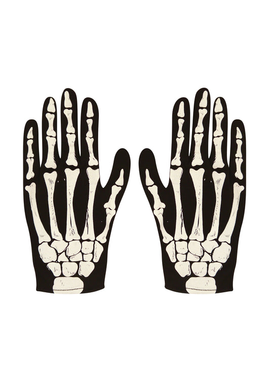 Halloween Children's Skeleton Gloves V88099 (Parcel Rate)