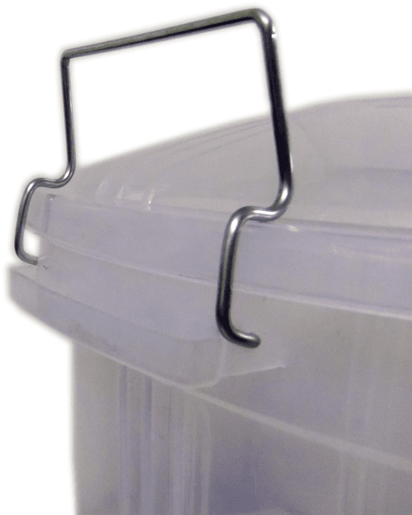 Clear Plastic Storage Bin Bucket with Lid 50 Litre AK556 / AK249 / RB59 (Big Parcel Rate)