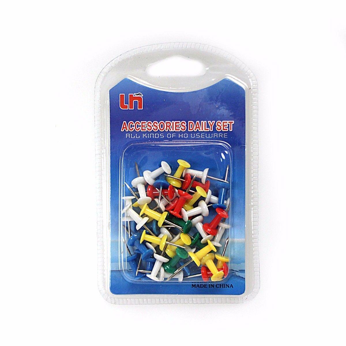 Notice Pin Board Tacks Push Pins Assorted Colours 2192 (Large Letter Rate)