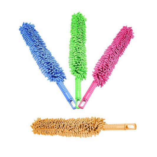 Microfibre Duster Flat Bar Plastic Assorted Colours 5669 (Parcel Rate)