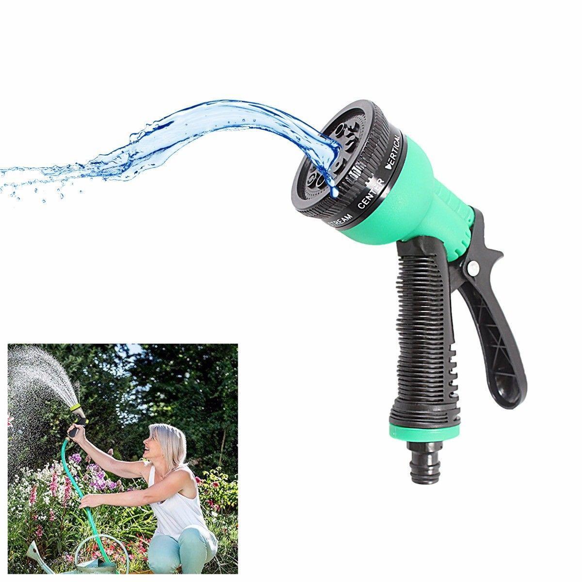 Hose Pipe Fittings Nozzle Connector Water Spray Gun Set Outdoor Garden Hosepipe 3474 (Parcel Rate)