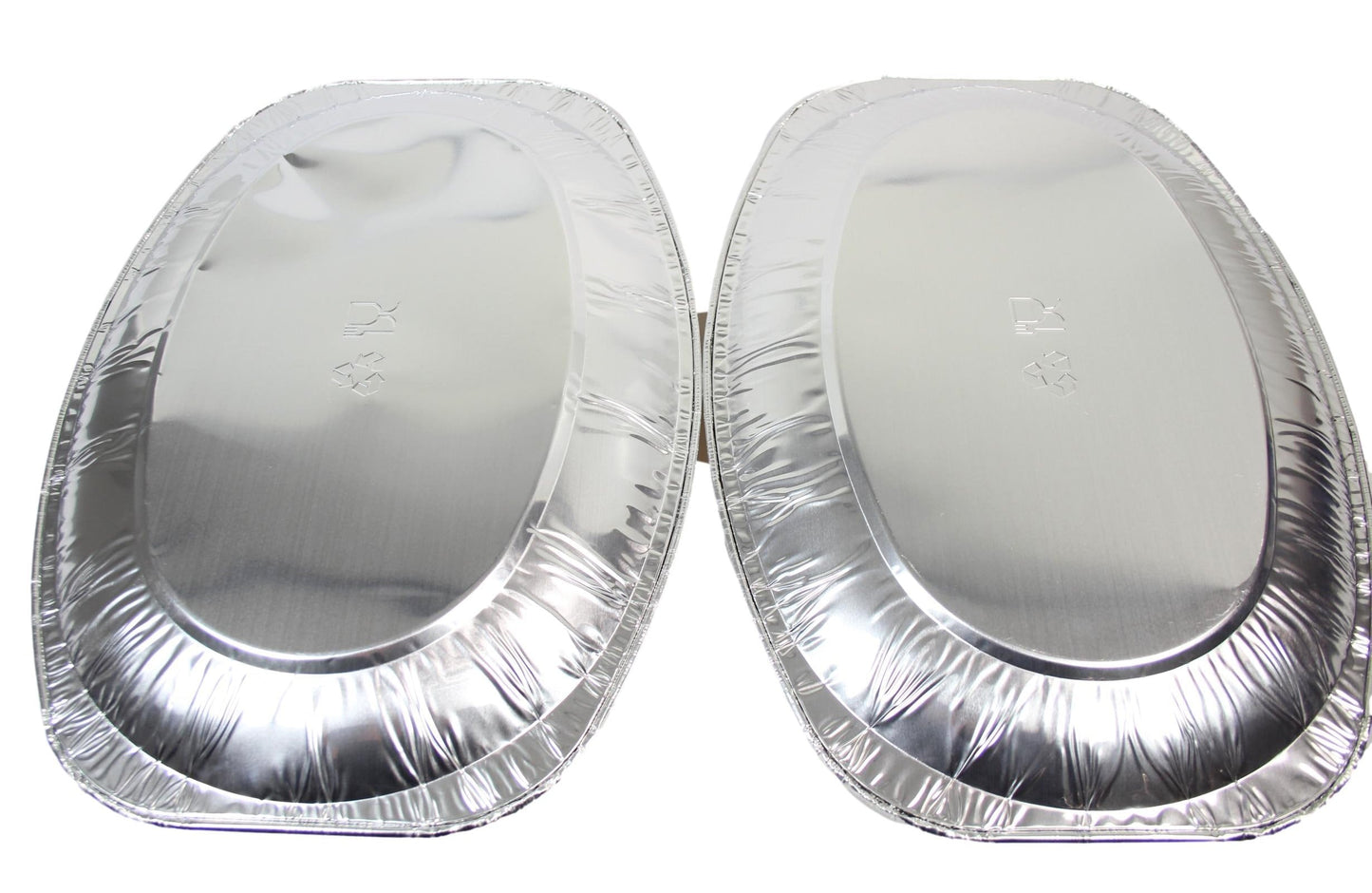 Pack Of 3 Aluminum Foil Oval Platter Serving Tray Oven Safe 297354 (Parcel Rate)