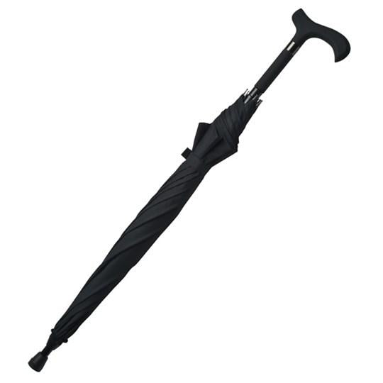 Walking Stick Cane Umbrella 104 cm Black 7925 A (Parcel Rate)