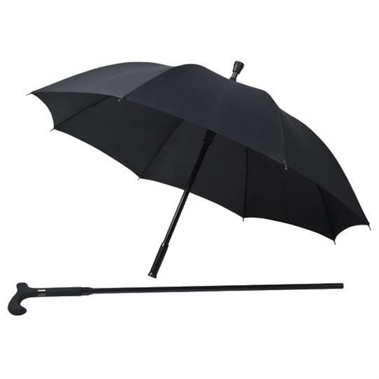 Walking Stick Cane Umbrella 104 cm Black 7925 A (Parcel Rate)