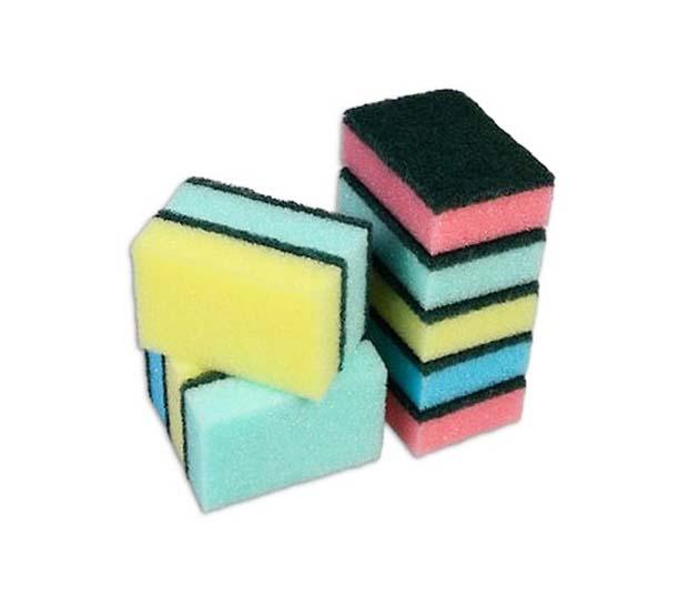 Accord Double Sided Kitchen Washing Up Sponges Scourers 8 x 2 cm Pack of 20 STR317 (Parcel Rate)