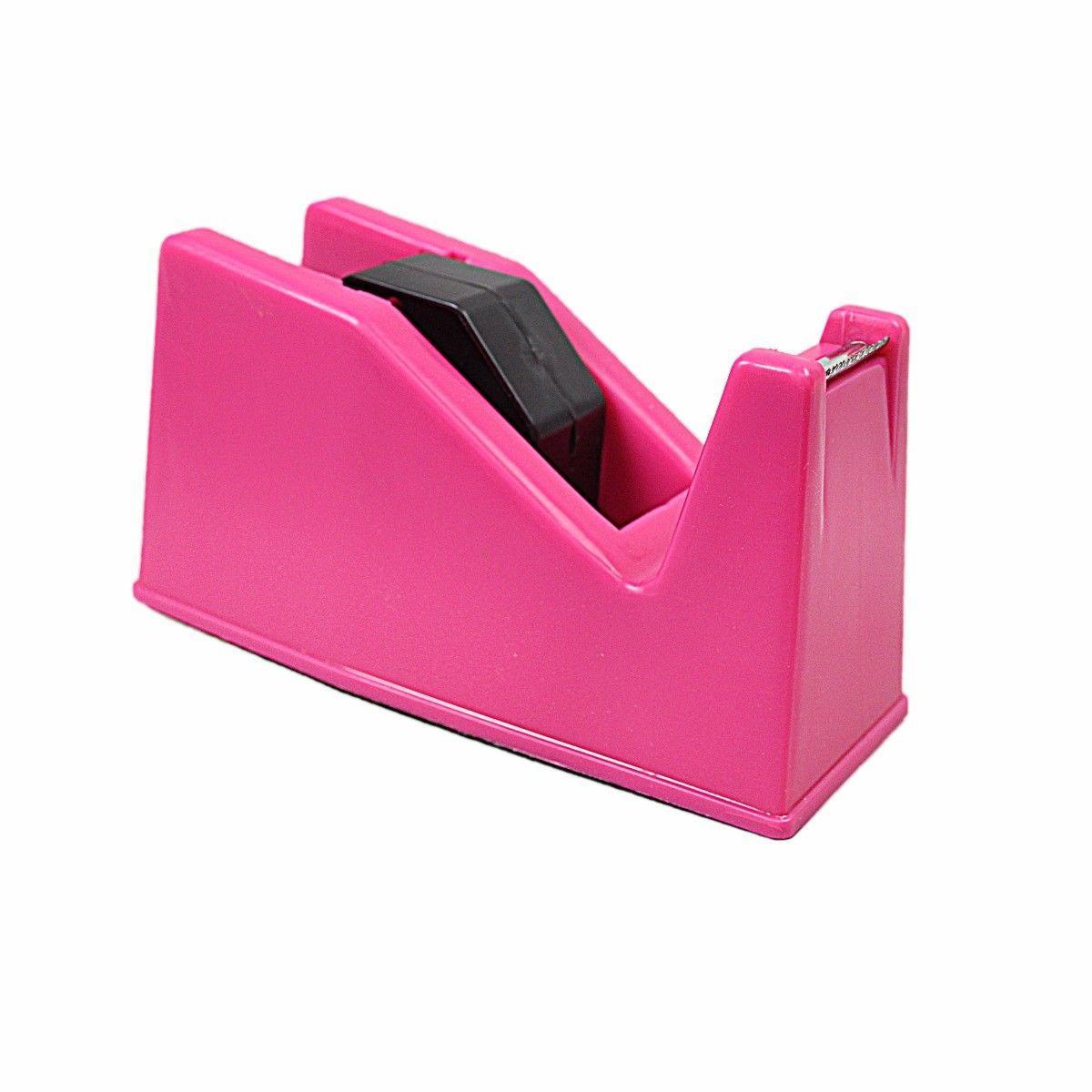 Durable Easy Plastic Tape Dispenser Available In Assorted Colours 15cm Stationery 0006 (Parcel Rate)