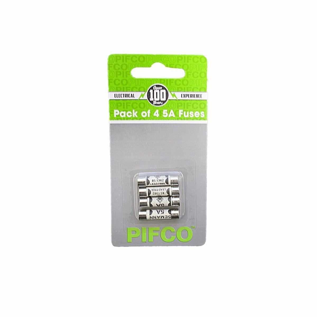 PIFCO 5A Fuses Pack of 4 ELA1157 (Large Letter Rate)