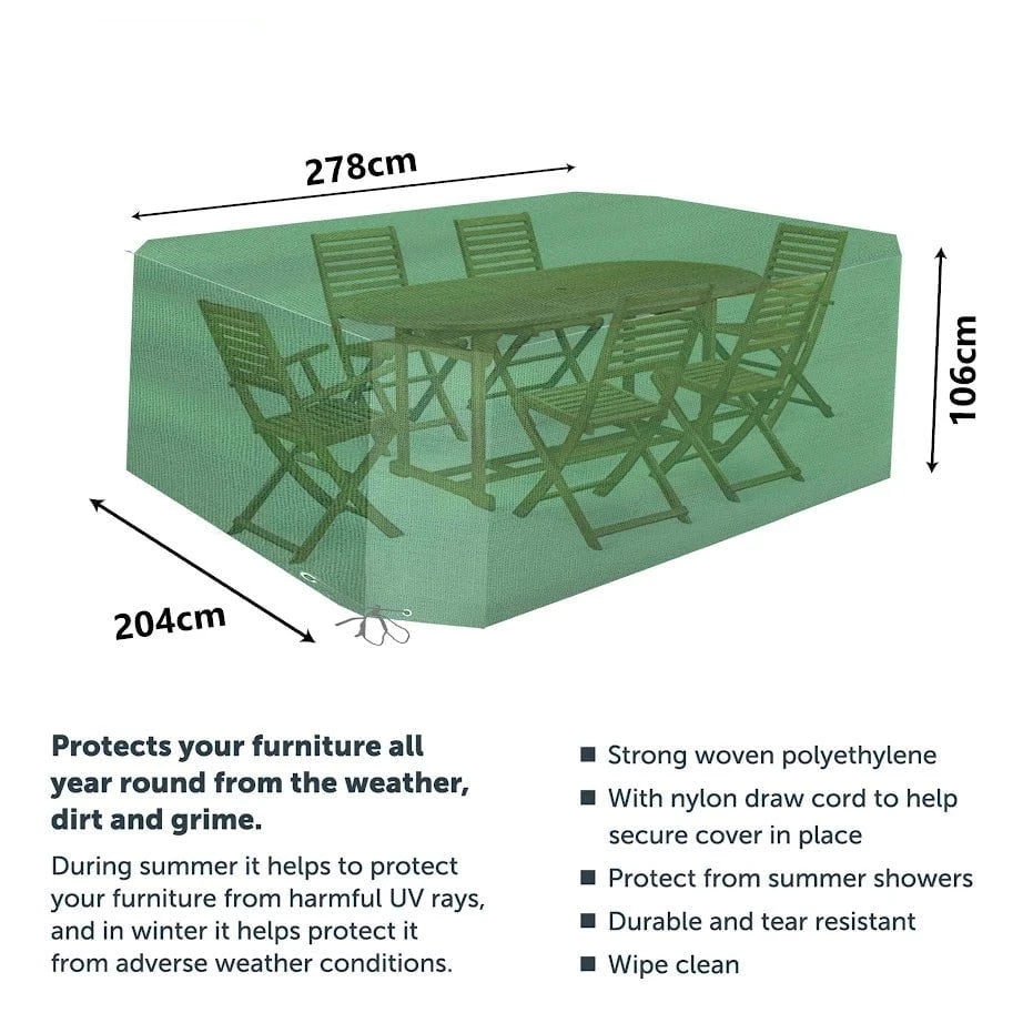 Garden Patio Set Oval Large 278 x 204 x 106 cm 3473 (Parcel Rate)