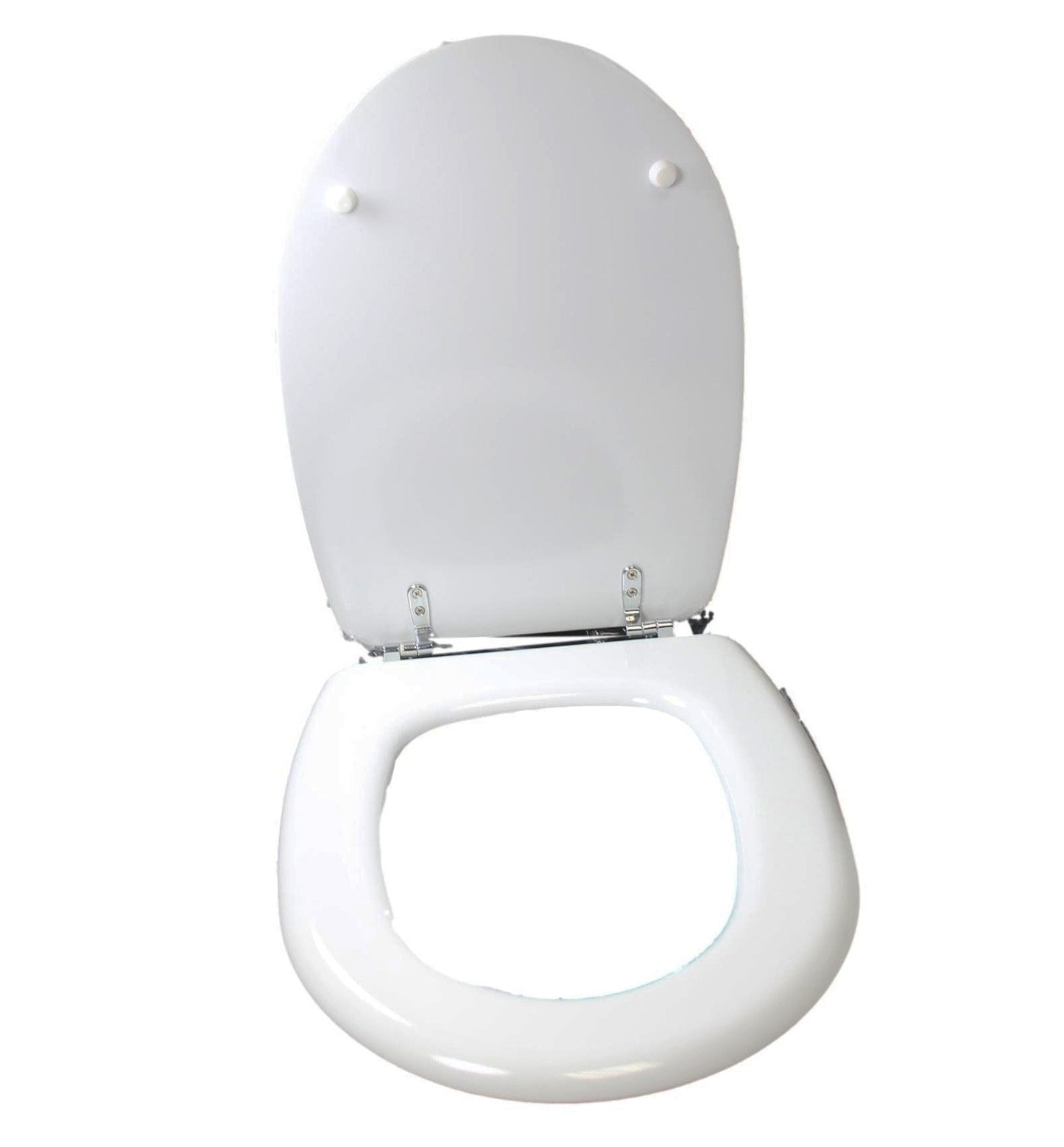 Wooden Toilet Seat White 28 x 18 cm 3501 (Parcel Rate)