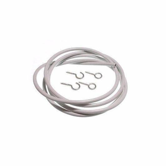 1.8 Metre Curtain Wire with 2 Hooks and 2 Eyes 0254 (Parcel Rate)