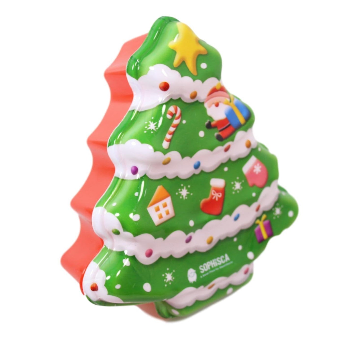 Plastic Christmas Tree Cookie Box / Jelly Mould 19.5 x 15 x 6 cm 3951 (Parcel Rate)