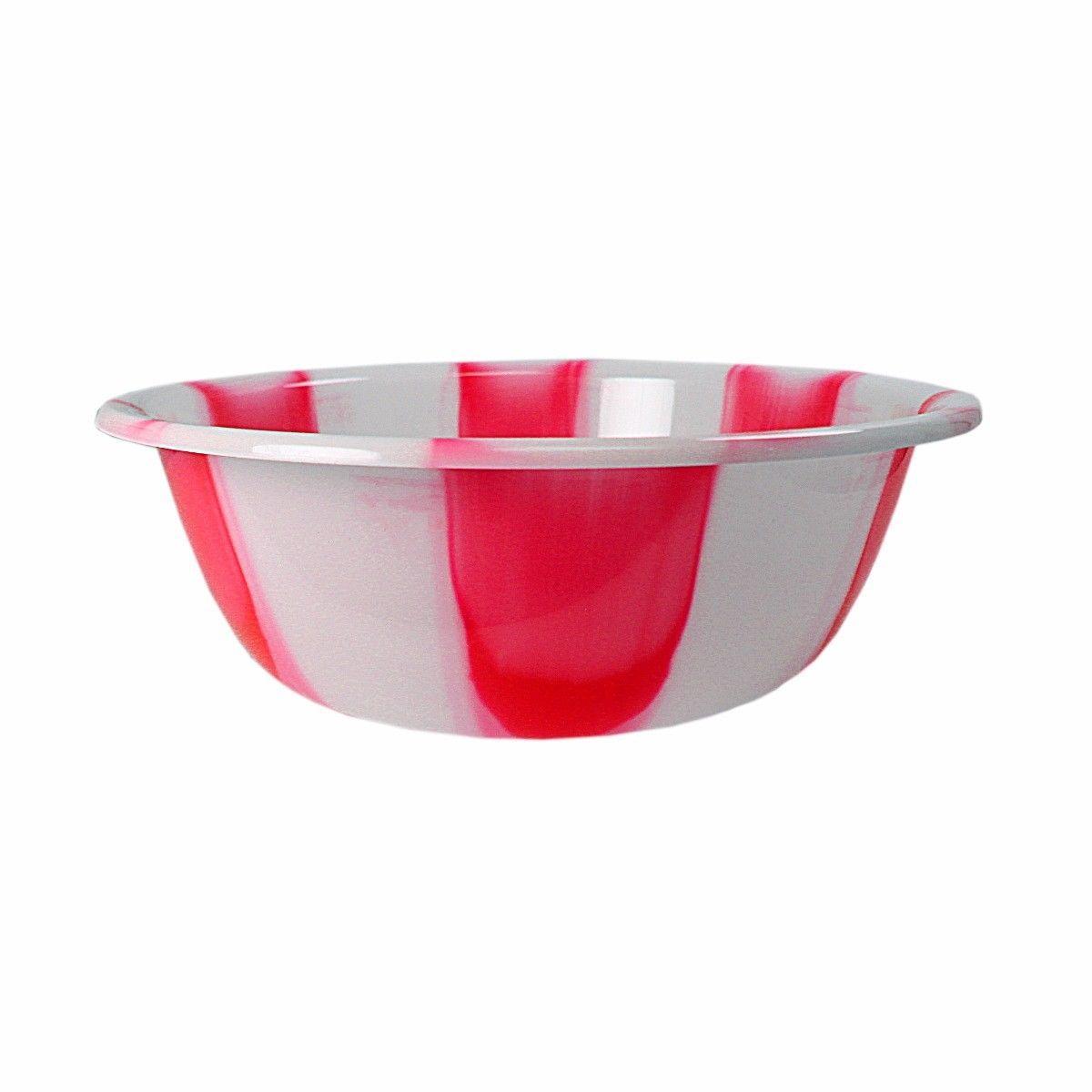 Tie Dye Print Plastic Kitchen Bowls Bowls Medium 31.5 cm Assorted Colours 3065 (Parcel Rate)