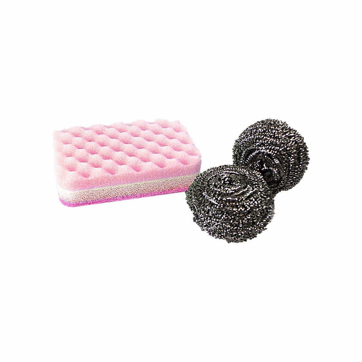 High Quality Steel Washing Up Scrubbers Ideal for Deep Cleaning 11cm  3243 (Large Letter Rate)