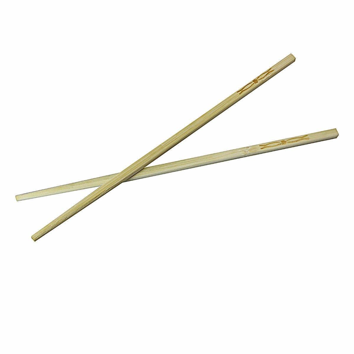 Wooden Bamboo Chopsticks 24 cm Pack of 10 2357 (Large Letter)