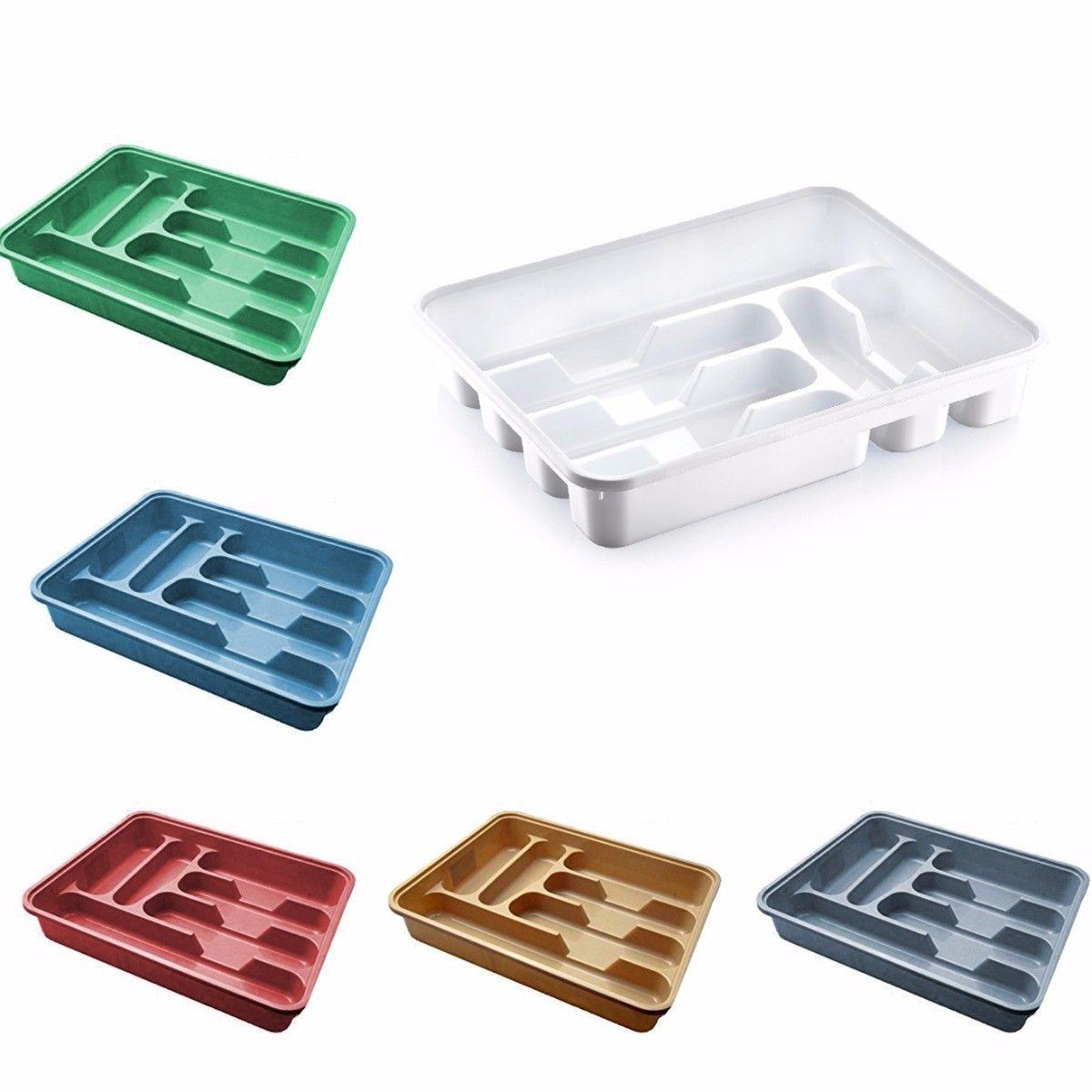 Plastic Cutlery Draw Tray Holder 38.5 x 30.4 cm Assorted Colours D14001 (Parcel Rate)