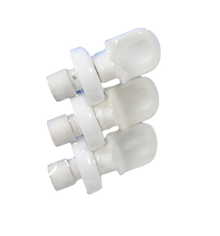 3 Pack Plastic Magical Expanded Bottle Liquid Stopper Lid White 7cm 5606 (Parcel Rate)