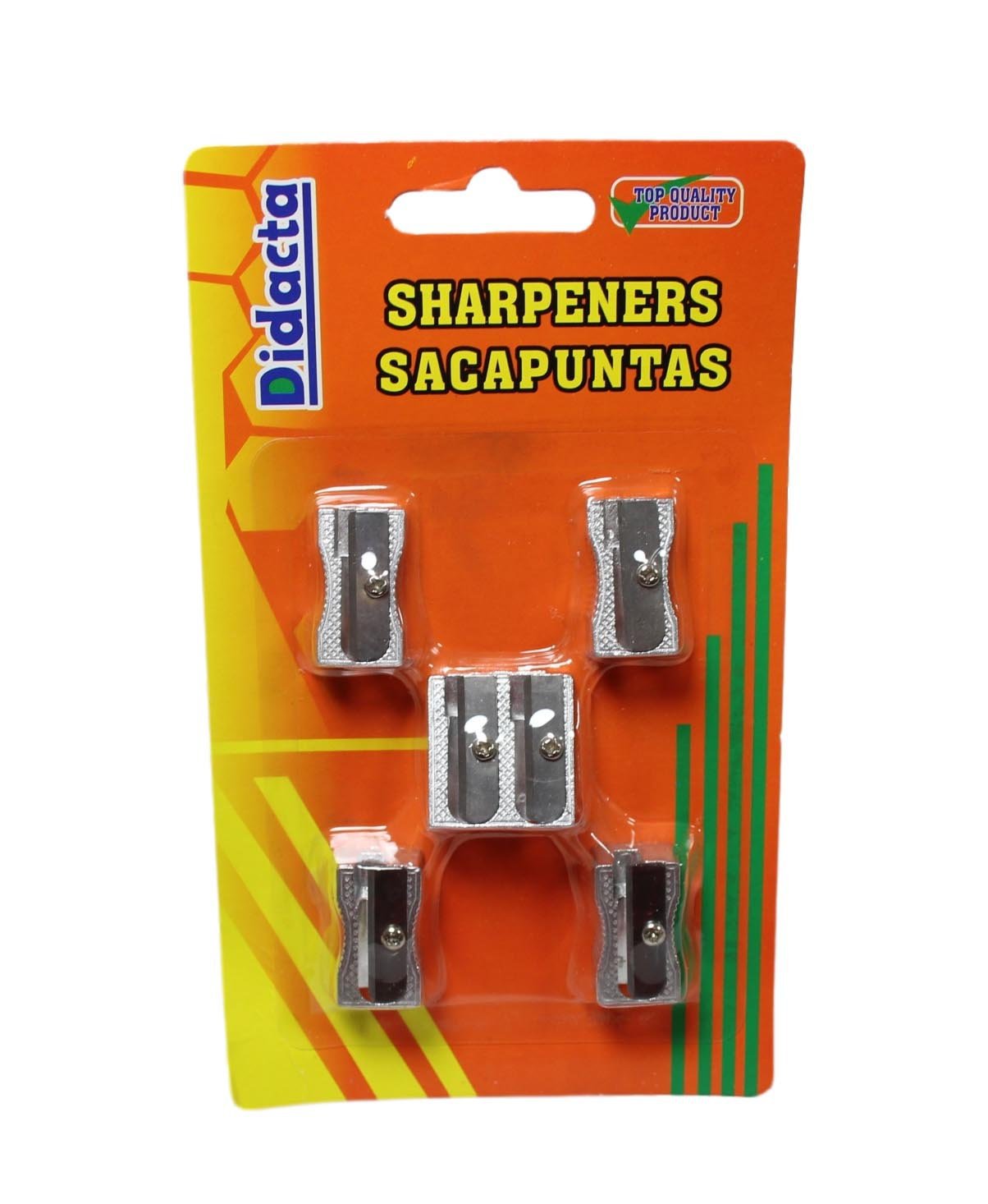 Metal Pencil Sharpeners Set of 5 5645 (Large Letter Rate)