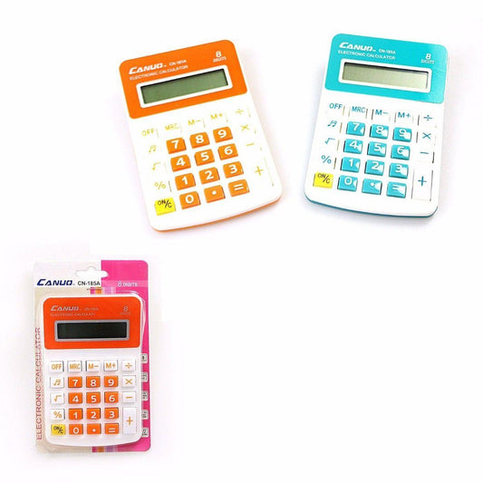 Canuo Calculator Assorted Colours 3141 (Large Letter Rate)