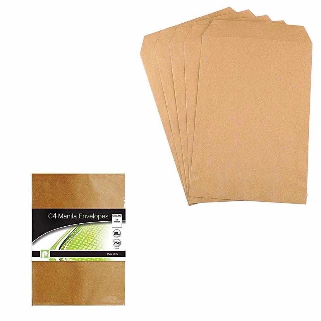 12  Pack Manila C4 Envelopes Office Supplies Home Use Envelopes P2208 (Large Letter Rate)