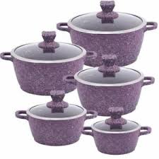 SQ Nessa Granum Stockpot Set of 5 Vizag Purple 8060 (Big Parcel Rate)