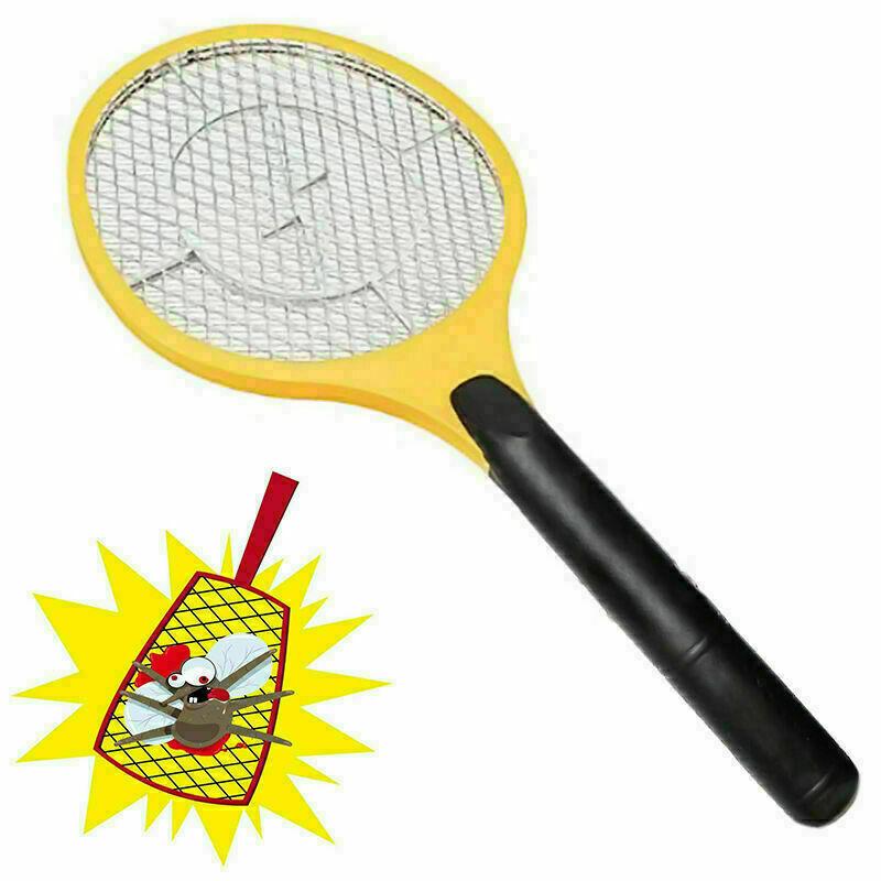 Electric Mosquito Swatter Powerful High Quality Racket Style Insect Bat 50cm 5800 (Parcel Rate)