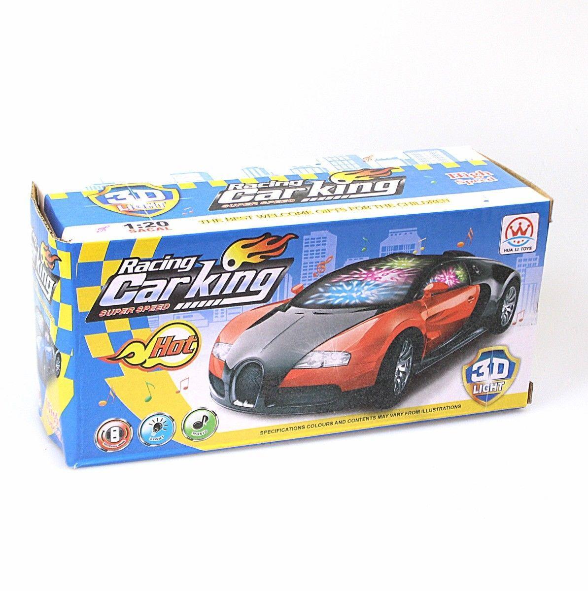 Racing Car King With 3D Lights Toy 4168 (Parcel Rate)