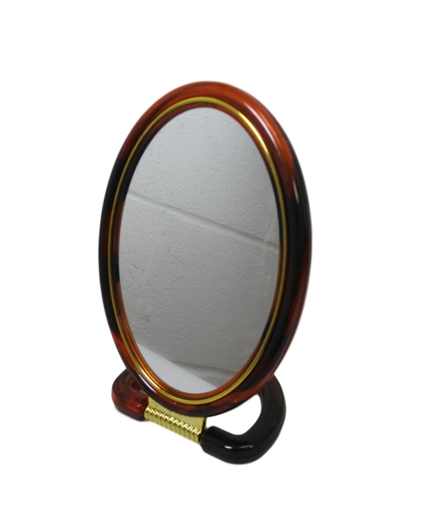 Double Sided Oval Desk Mirror with Stand 22cm 5951 (Large Letter Rate)