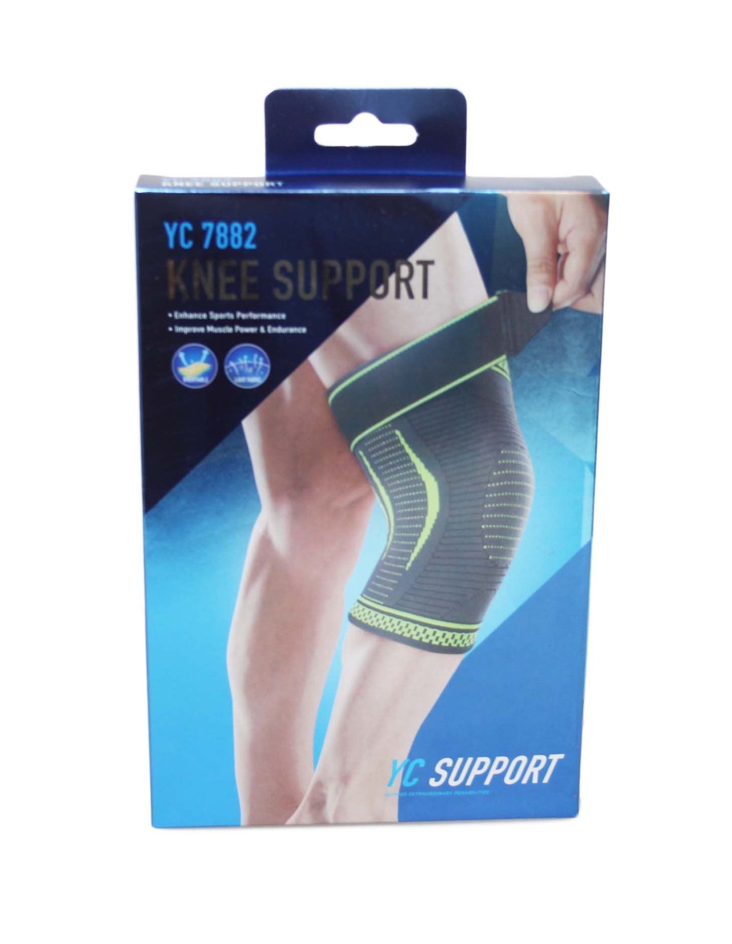 Knee Support Gym Fitness Light Fabric Compression Sport Knee Support 1 Pack 5995A (Parcel Rate)