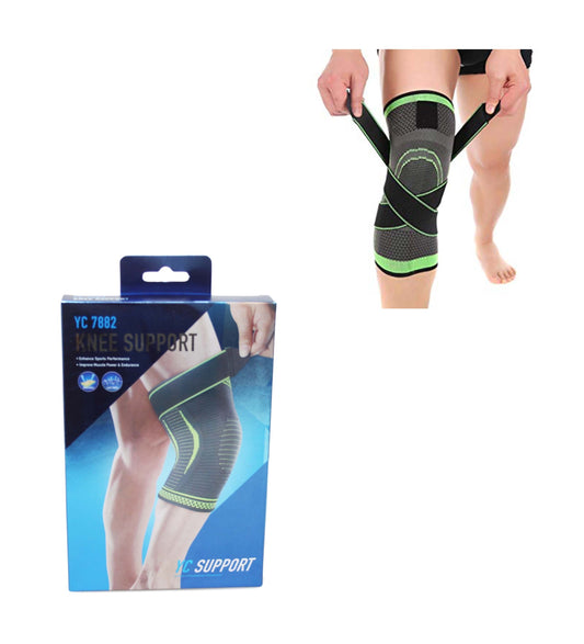 Knee Support Gym Fitness Light Fabric Compression Sport Knee Support 1 Pack 5995A (Parcel Rate)